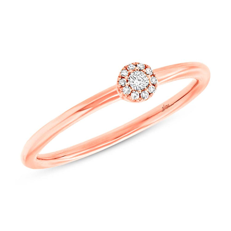0.07ct 14k Rose Gold Diamond Lady's Ring