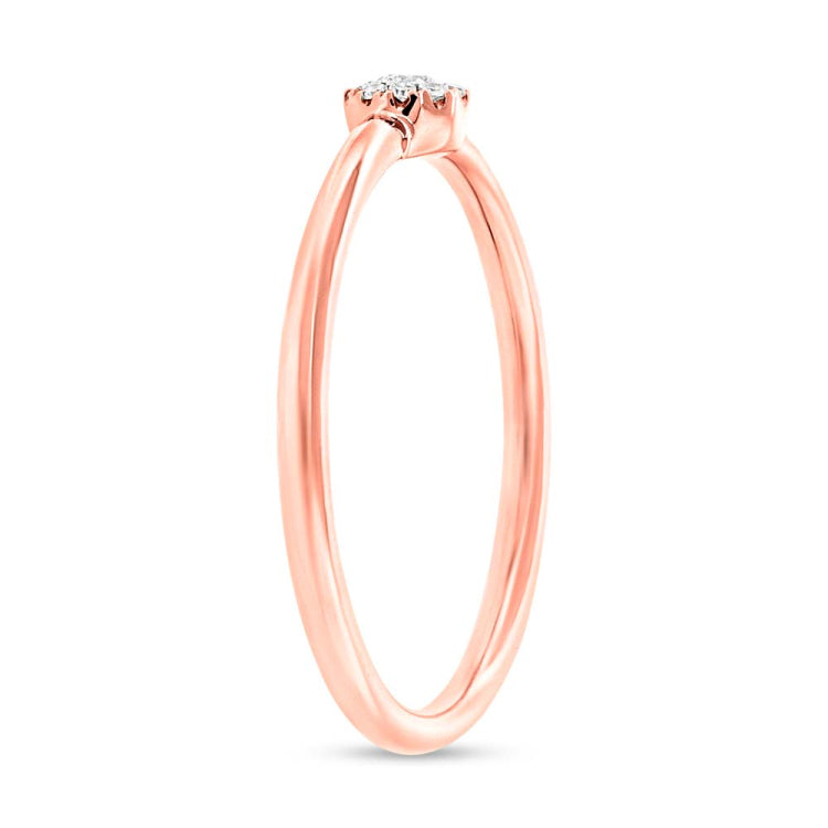0.07ct 14k Rose Gold Diamond Lady's Ring