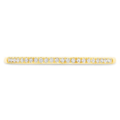 0.06ct 14k Yellow Gold Diamond Lady's Band