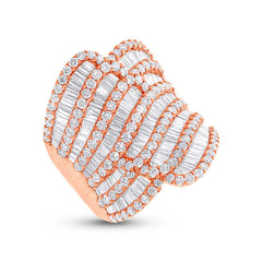 3.63ct 18k Rose Gold Diamond Lady's Ring