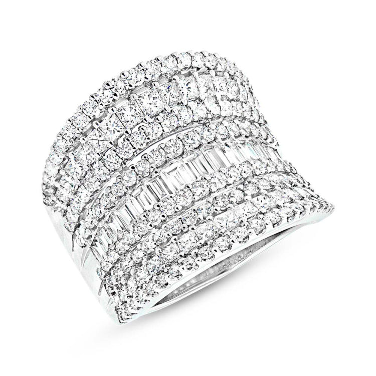 3.21ct 18k White Gold Diamond Lady's Ring