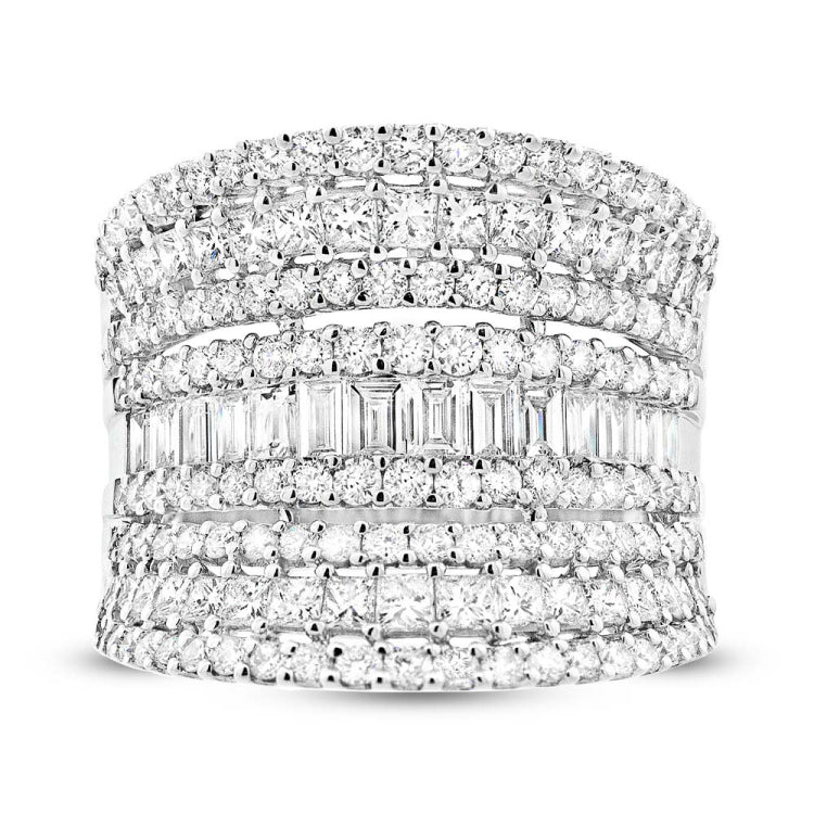 3.21ct 18k White Gold Diamond Lady's Ring