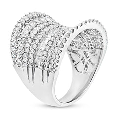 3.21ct 18k White Gold Diamond Lady's Ring