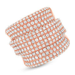 2.66ct 14k Rose Gold Diamond Lady's Ring