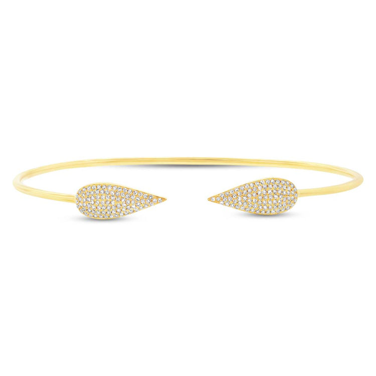 0.38ct 14k Yellow Gold Diamond Bracelet