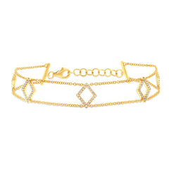 0.26ct 14k Yellow Gold Diamond Lady's Bracelet