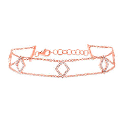 0.26ct 14k Rose Gold Diamond Lady's Bracelet
