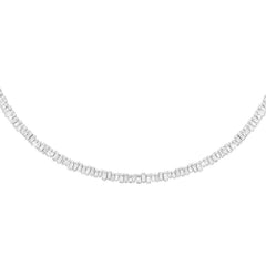 9.32ct 14k White Gold Diamond Baguette Choker Necklace