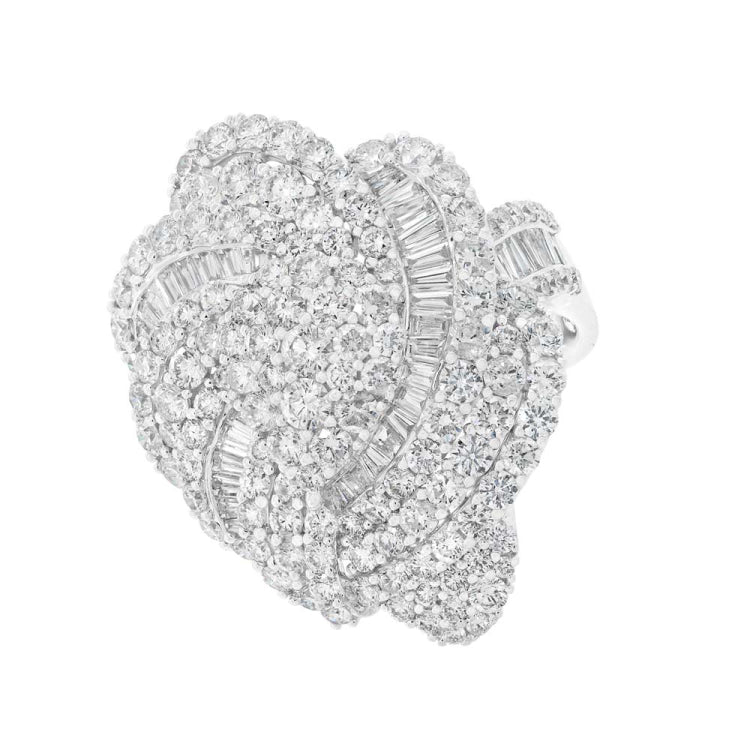 5.62ct 18k White Gold Diamond Lady's Ring