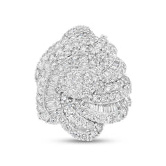 5.62ct 18k White Gold Diamond Lady's Ring