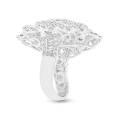 5.62ct 18k White Gold Diamond Lady's Ring