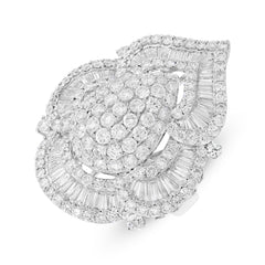 7.54ct 18k White Gold Diamond Lady's Ring
