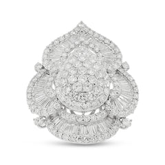 7.54ct 18k White Gold Diamond Lady's Ring
