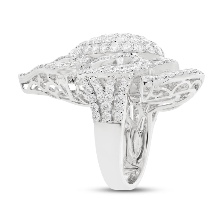 7.54ct 18k White Gold Diamond Lady's Ring