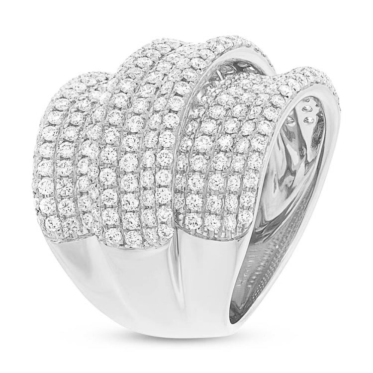 2.66ct 14k White Gold Diamond Lady's Ring
