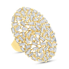 2.97ct 14k Yellow Gold Diamond Baguette Lady's Ring