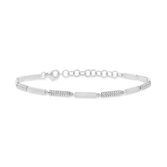 0.29ct 14k White Gold Diamond Bracelet