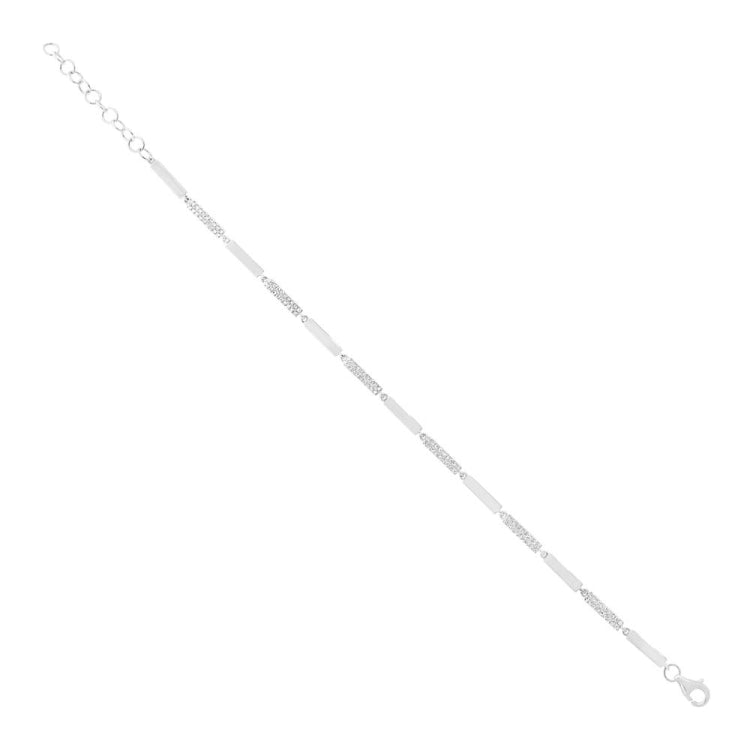 0.29ct 14k White Gold Diamond Bracelet