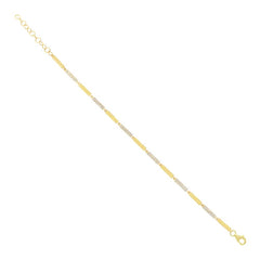 0.29ct14k Yellow Gold Diamond Bracelet