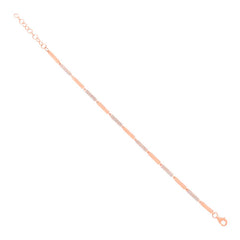 0.29ct 14k Rose Gold Diamond Bracelet