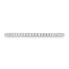 0.07ct 14k White Gold Diamond Lady's Band Size 2
