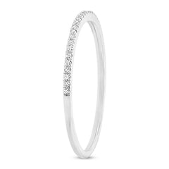 0.07ct 14k White Gold Diamond Lady's Band Size 2