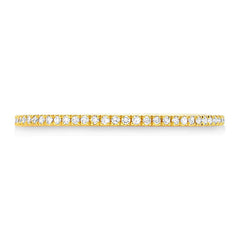 0.07ct 14k Yellow Gold Diamond Lady's Band Size 3.5