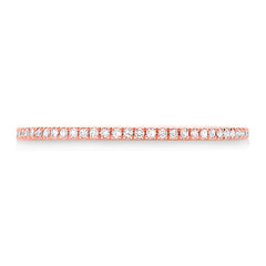 0.07ct 14k Rose Gold Diamond Lady's Band Size 3