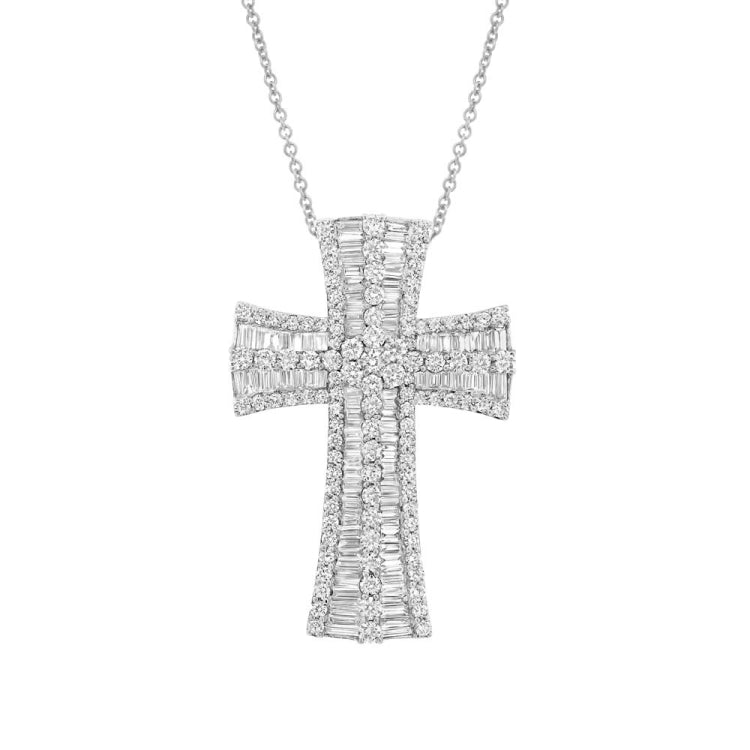 4.45ct 18k White Gold Diamond Necklace