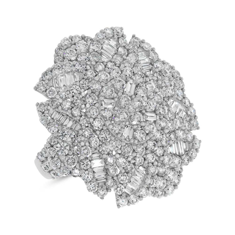 4.57ct 18k White Gold Diamond Lady's Ring