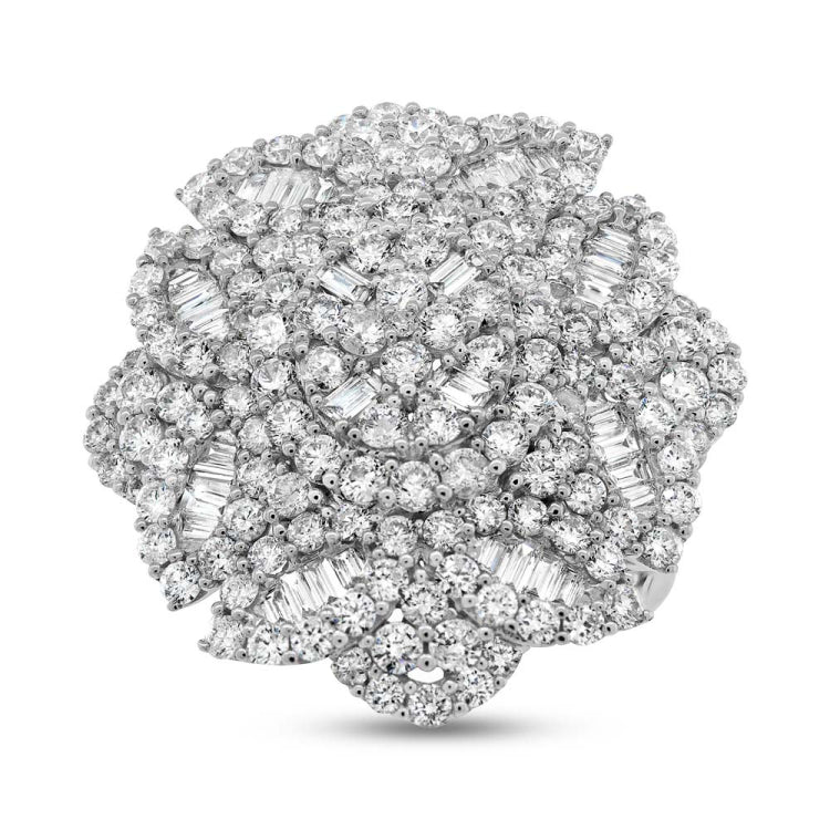 4.57ct 18k White Gold Diamond Lady's Ring