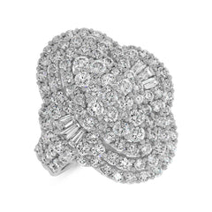 3.39ct 18k White Gold Diamond Lady's Ring