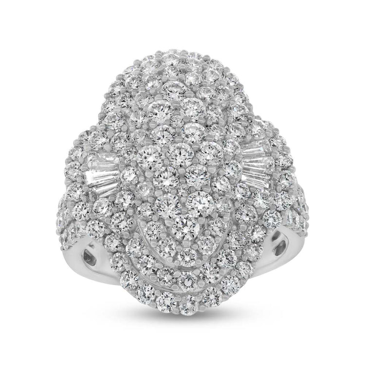 3.39ct 18k White Gold Diamond Lady's Ring
