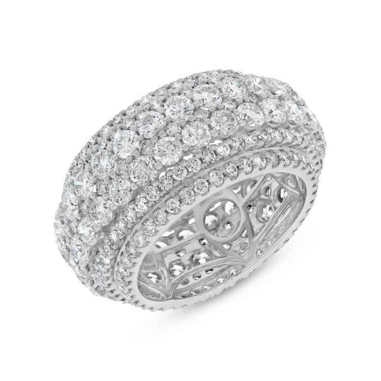 6.96ct 18k White Gold Diamond Lady's Ring