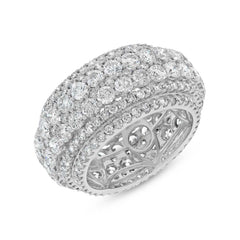 6.96ct 18k White Gold Diamond Lady's Ring