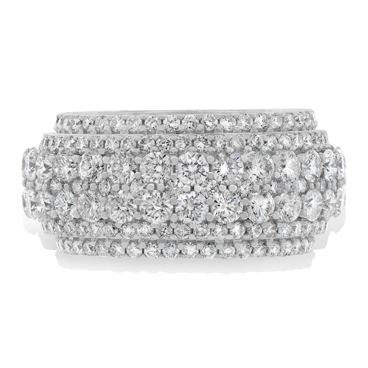 6.96ct 18k White Gold Diamond Lady's Ring