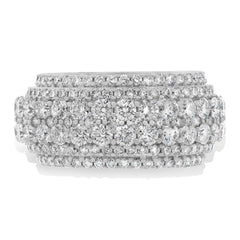 6.96ct 18k White Gold Diamond Lady's Ring