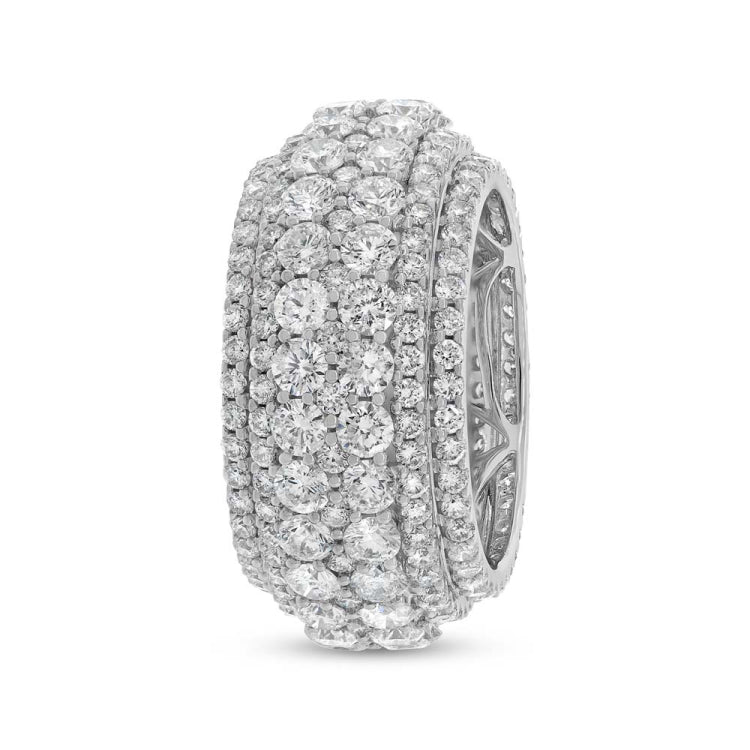 6.96ct 18k White Gold Diamond Lady's Ring