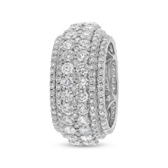 6.96ct 18k White Gold Diamond Lady's Ring