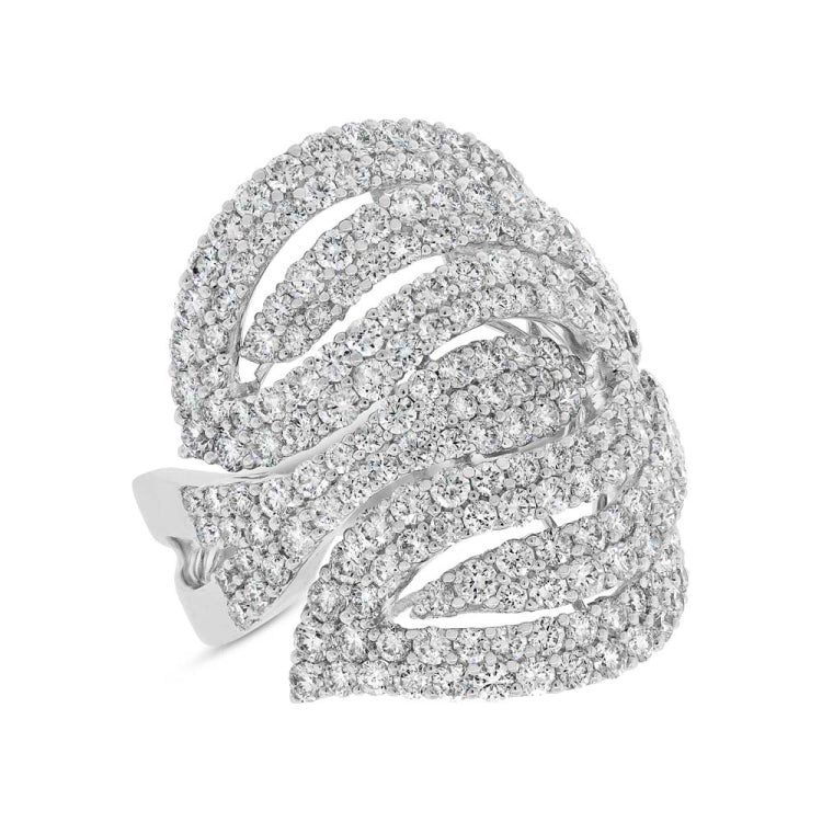 4.06ct 18k White Gold Diamond Lady's Ring