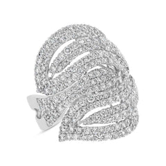 4.06ct 18k White Gold Diamond Lady's Ring