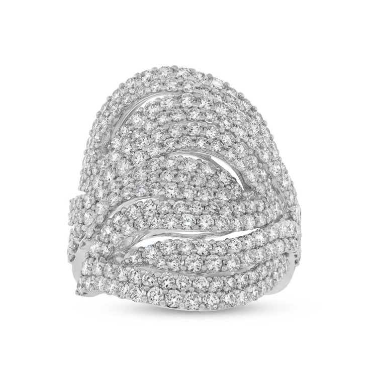 4.06ct 18k White Gold Diamond Lady's Ring