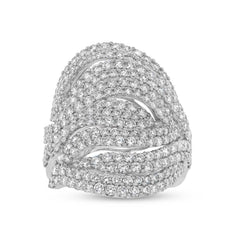 4.06ct 18k White Gold Diamond Lady's Ring