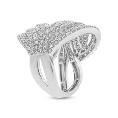 4.06ct 18k White Gold Diamond Lady's Ring