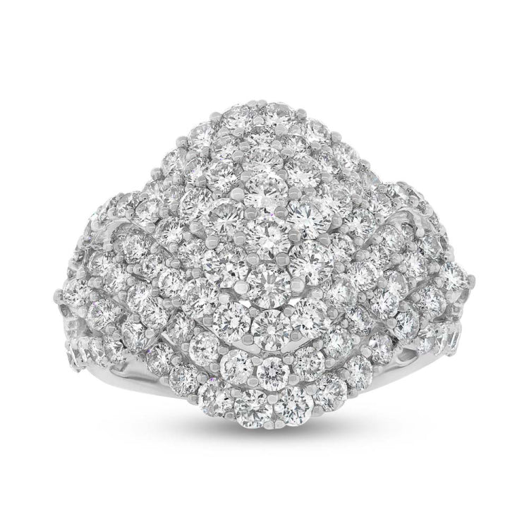 3.26ct 18k White Gold Diamond Lady's Ring