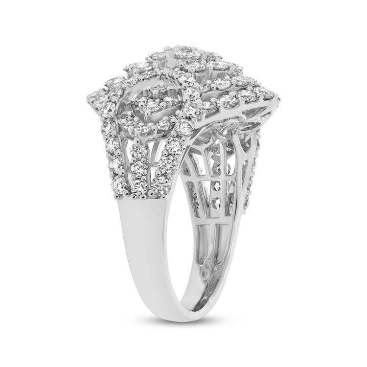 3.26ct 18k White Gold Diamond Lady's Ring