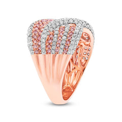 2.00ct 14k Rose Gold Natural Pink Diamond Lady's Ring
