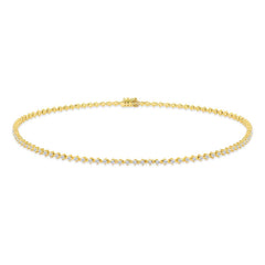 2.94ct 18k Yellow Gold Diamond Choker Necklace