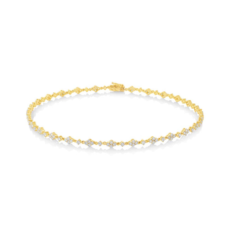 4.48ct 18k Yellow Gold Diamond Choker Necklace