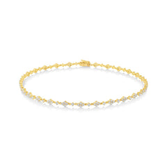 4.48ct 18k Yellow Gold Diamond Choker Necklace